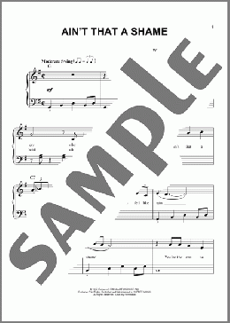 Ain't That A Shame(Fats Domino/Antoine Domino) 楽譜 その他 ダウンロード
