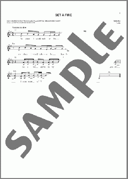 Set A Fire(Will Reagan) 楽譜 その他 ダウンロード