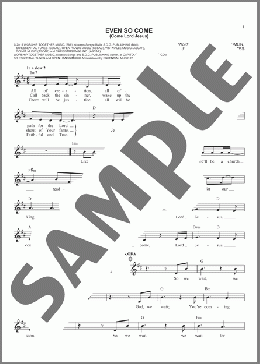 Even So Come (Come Lord Jesus) (feat. Kristian Stanfill)(Passion/Kristian Stanfill) 楽譜 その他 ダウンロード