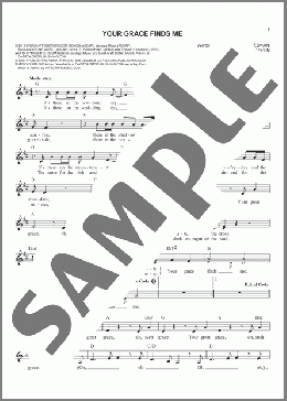 Your Grace Finds Me(Matt Redman) 楽譜 その他 ダウンロード