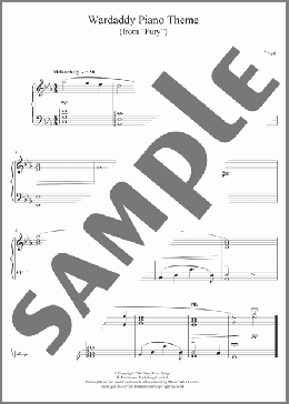 Wardaddy Piano Theme (from Fury)(Steven Price) 楽譜 ピアノ（ソロ） ダウンロード