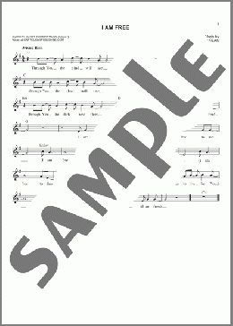 I Am Free(Jon Egan) 楽譜 その他 ダウンロード