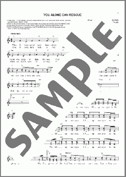 You Alone Can Rescue(Matt Redman) 楽譜 その他 ダウンロード