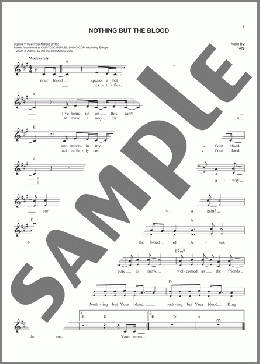 Nothing But The Blood(Matt Redman) 楽譜 その他 ダウンロード