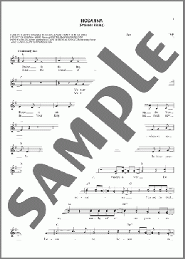 Hosanna (Praise Is Rising)(Paul Baloche) 楽譜 その他 ダウンロード