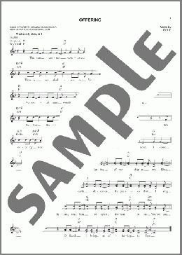 Offering(Paul Baloche) 楽譜 その他 ダウンロード