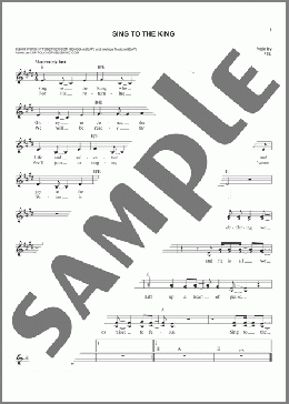 Sing To The King(Billy Foote) 楽譜 その他 ダウンロード