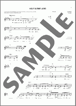 Holy Is The Lord(Chris Tomlin/Bethany Dillon) 楽譜 その他 ダウンロード