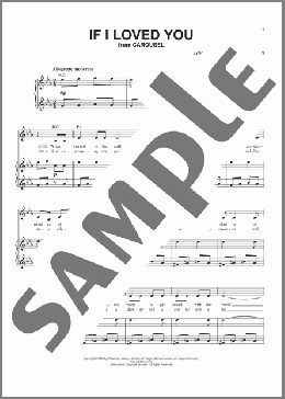 If I Loved You(Rodgers & Hammerstein) 楽譜 ピアノ & ボーカル ダウンロード