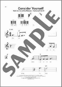 Consider Yourself(Mark Lester, Jack Wild/Michael Goodman, Bruce Prochnik) 楽譜 ピアノ（ソロ） ダウンロード