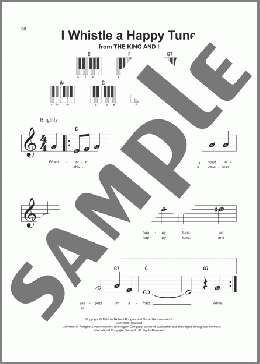 I Whistle A Happy Tune(Rodgers & Hammerstein) 楽譜 ピアノ（ソロ） ダウンロード