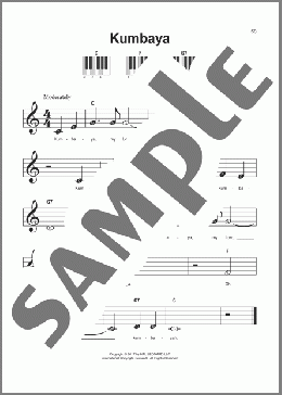 Kumbaya(Congo Folksong) 楽譜 ピアノ（ソロ） ダウンロード