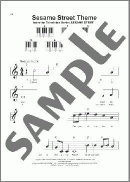 Sesame Street Theme(Bruce Hart) 楽譜 ピアノ（ソロ） ダウンロード