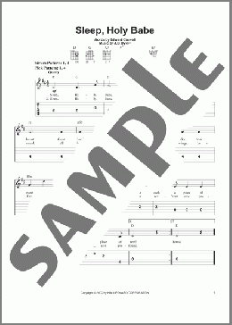 Sleep, Holy Babe(Edward Caswell) 楽譜 ギター（ソロ） ダウンロード