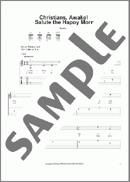 Christians, Awake! Salute The Happy Morn(John Byrom) 楽譜 ギター（ソロ） ダウンロード