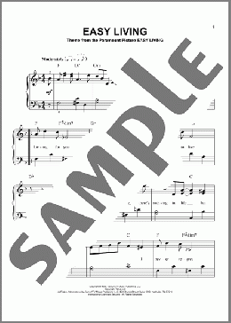 Easy Living(Leo Robin/Ralph Rainger/Billie Holiday) 楽譜 その他 ダウンロード