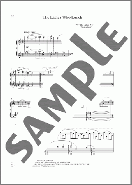 The Ladies Who Lunch(Stephen Sondheim) 楽譜 ピアノ（ソロ） ダウンロード