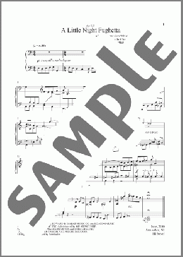 A Little Night Fughetta(Stephen Sondheim) 楽譜 ピアノ（ソロ） ダウンロード