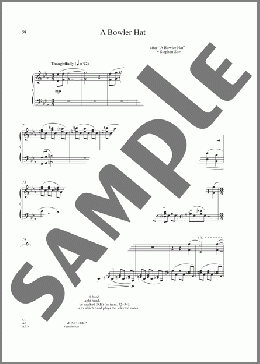 A Bowler Hat(Stephen Sondheim) 楽譜 ピアノ（ソロ） ダウンロード