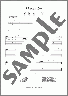 O Christmas Tree(Traditional German Carol) 楽譜 ギター（ソロ） ダウンロード