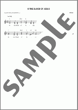 O The Blood Of Jesus(Traditional) 楽譜 その他 ダウンロード