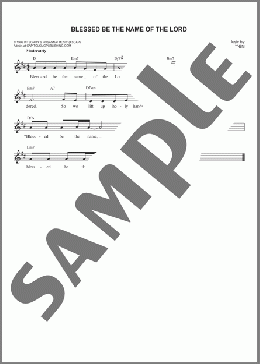 Blessed Be The Name Of The Lord(Don Moen) 楽譜 その他 ダウンロード