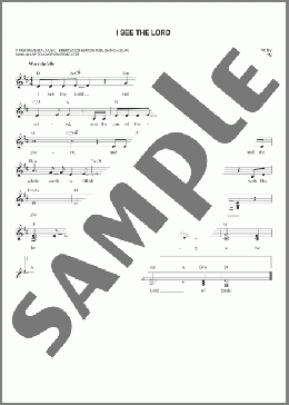 I See The Lord(Christopher John Falson) 楽譜 その他 ダウンロード