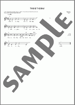 This Is The Day(Les Garrett) 楽譜 その他 ダウンロード