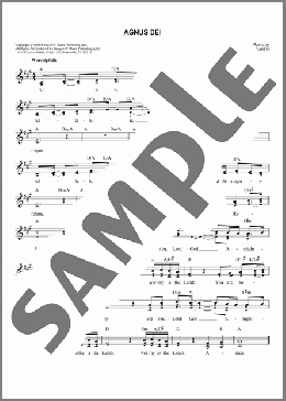 Agnus Dei(Michael W. Smith) 楽譜 その他 ダウンロード