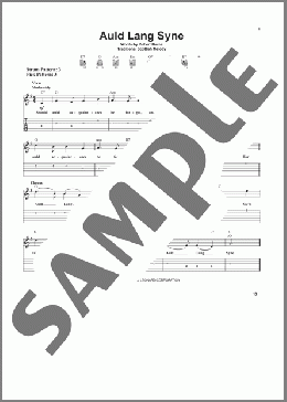 Auld Lang Syne(Robert Burns/Traditional Scottish Melody) 楽譜 ギター（ソロ） ダウンロード