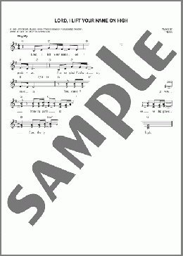 Lord, I Lift Your Name On High(Rick Founds) 楽譜 その他 ダウンロード