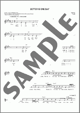 Better Is One Day(Passion/Matt Redman) 楽譜 その他 ダウンロード