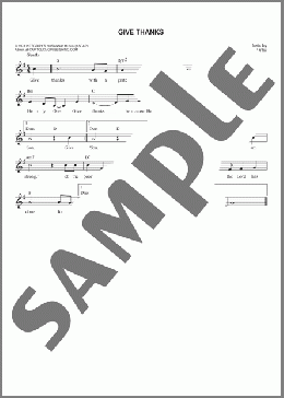 Give Thanks(Henry Smith) 楽譜 その他 ダウンロード