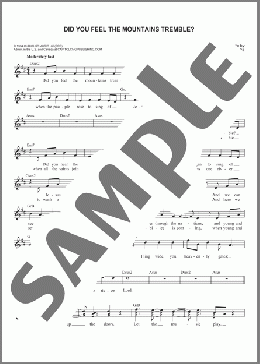 Did You Feel The Mountains Tremble?(Passion/Delirious?) 楽譜 その他 ダウンロード