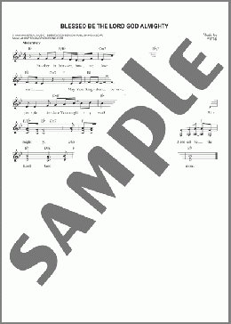 Blessed Be The Lord God Almighty(Robert D. Fitts) 楽譜 その他 ダウンロード