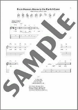 From Heaven Above To Earth I Come(Geistliche Lieder) 楽譜 ギター（ソロ） ダウンロード