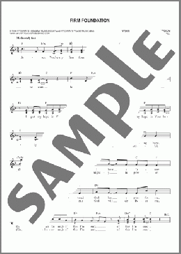 Firm Foundation(Jamie Harvill) 楽譜 その他 ダウンロード
