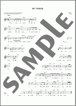 My Tribute(Andrae Crouch) 楽譜 その他 ダウンロード