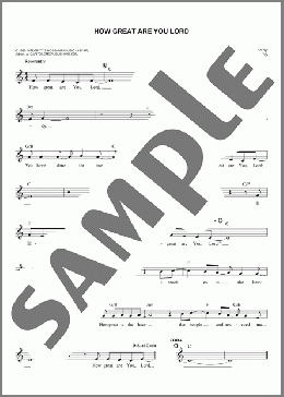 How Great Are You Lord(Lynn DeShazo) 楽譜 その他 ダウンロード