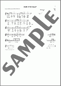 Down In The Valley(Leonard Daugherty) 楽譜 その他 ダウンロード