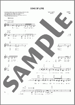 Song Of Love(Rebecca St. James) 楽譜 その他 ダウンロード