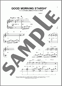Good Morning Starshine (arr. Phillip Keveren)(Galt MacDermot) 楽譜 ピアノ（ソロ） ダウンロード