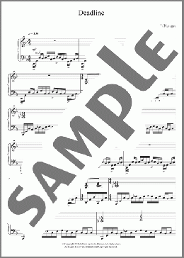 Deadline(Niels Norager) 楽譜 ピアノ（ソロ） ダウンロード