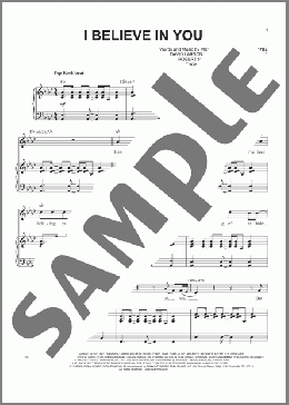 I Believe In You(Michael Buble) 楽譜 ピアノ & ボーカル ダウンロード
