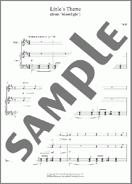 Little's Theme (from 'Moonlight')(Nicholas Britell) 楽譜 バイオリン ダウンロード