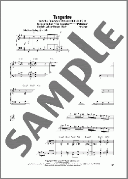 Tangerine(Oscar Peterson/Jimmy Dorsey & His Orchestra) 楽譜 ピアノ（ソロ） ダウンロード