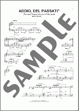 Addio, Del Passatto (arr. Lee Evans)(Giuseppe Verdi) 楽譜 ピアノ（ソロ） ダウンロード