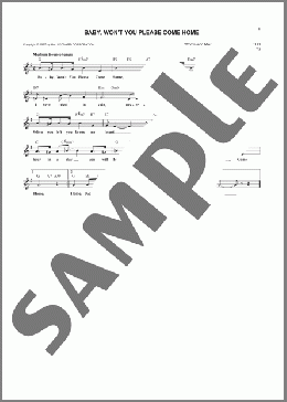 Baby, Won't You Please Come Home(Bessie Smith) 楽譜 その他 ダウンロード