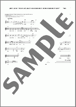 (Hey, Won't You Play) Another Somebody Done Somebody Wrong Song(B.J. Thomas) 楽譜 その他 ダウンロード