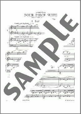 Four Piece Suite (for 2 pianos)(Richard Rodney Bennett) 楽譜 ピアノ（連弾） ダウンロード